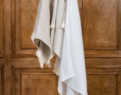 linen bath towel