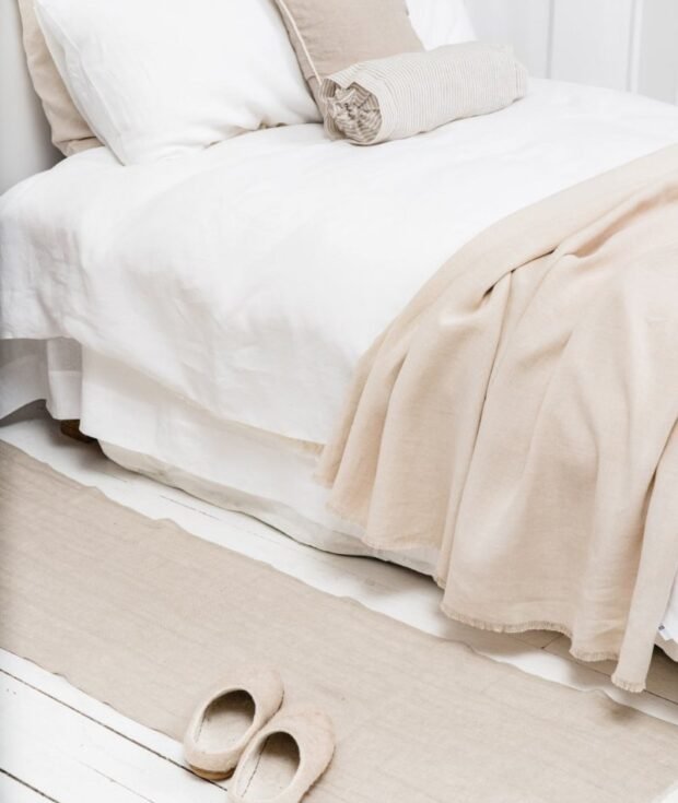 Throw blanket on bed