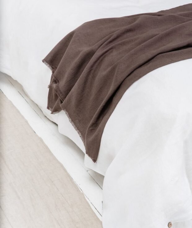 brown throw blanket