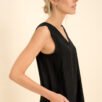 Linen V-Neck Dress
