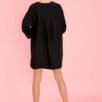 Black Loose Linen Dress