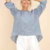 White Linen Shorts