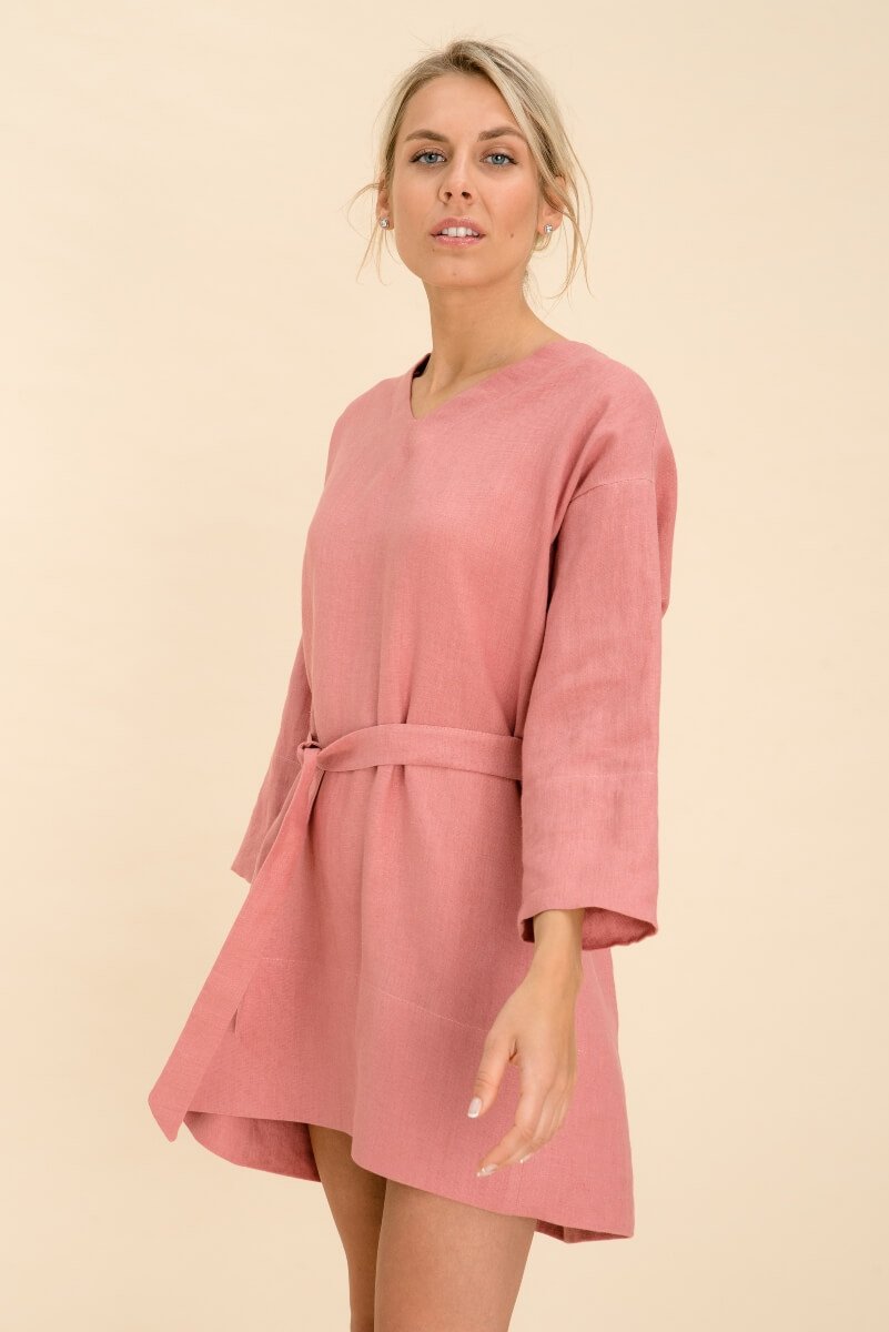 Maternity Short Linen Dress