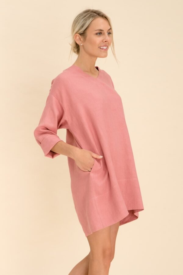 Maternity linen dress