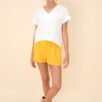 Short Sleeve Linen Top