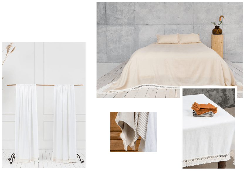 Macrame Linen Bedding Textiles