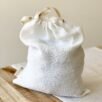 white linen bread bag